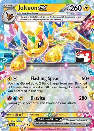 Jolteon ex - 030/131 | Prize Pack Series Cards #030/131