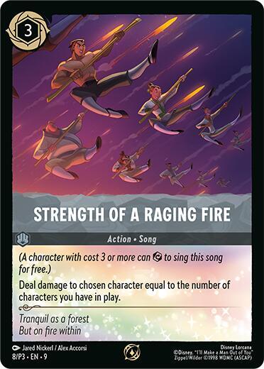 Strength of a Raging Fire | Disney Lorcana Promo Cards #8