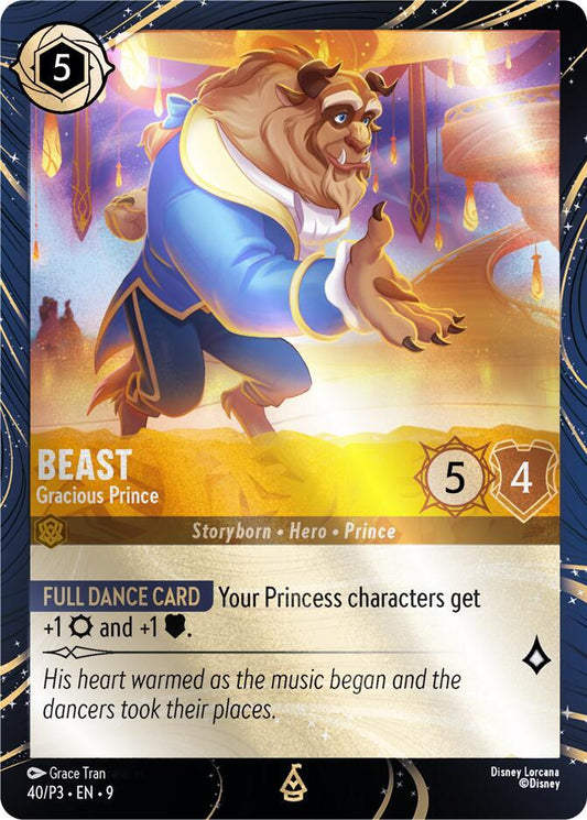 Beast - Gracious Prince | Disney Lorcana Promo Cards #40