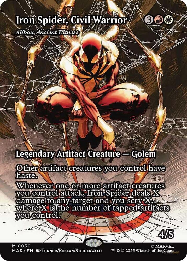 Iron Spider, Civil Warrior - Alibou, Ancient Witness (Borderless) | Marvel Universe Eternal-Legal #39