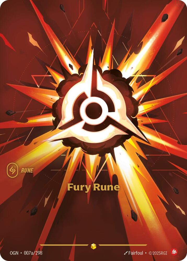 Fury Rune (Alternate Art) | Origins #007a/298
