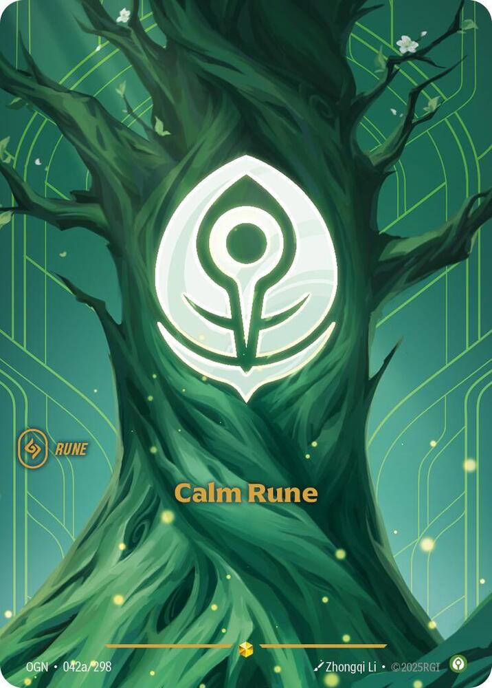 Calm Rune (Alternate Art) | Origins #042a/298