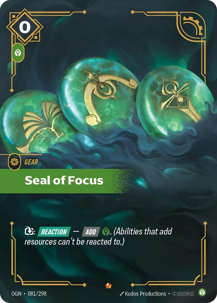 Seal of Focus | Origins #081/298