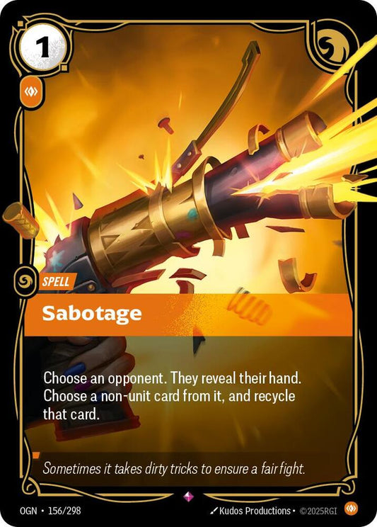 Sabotage | Origins #156/298