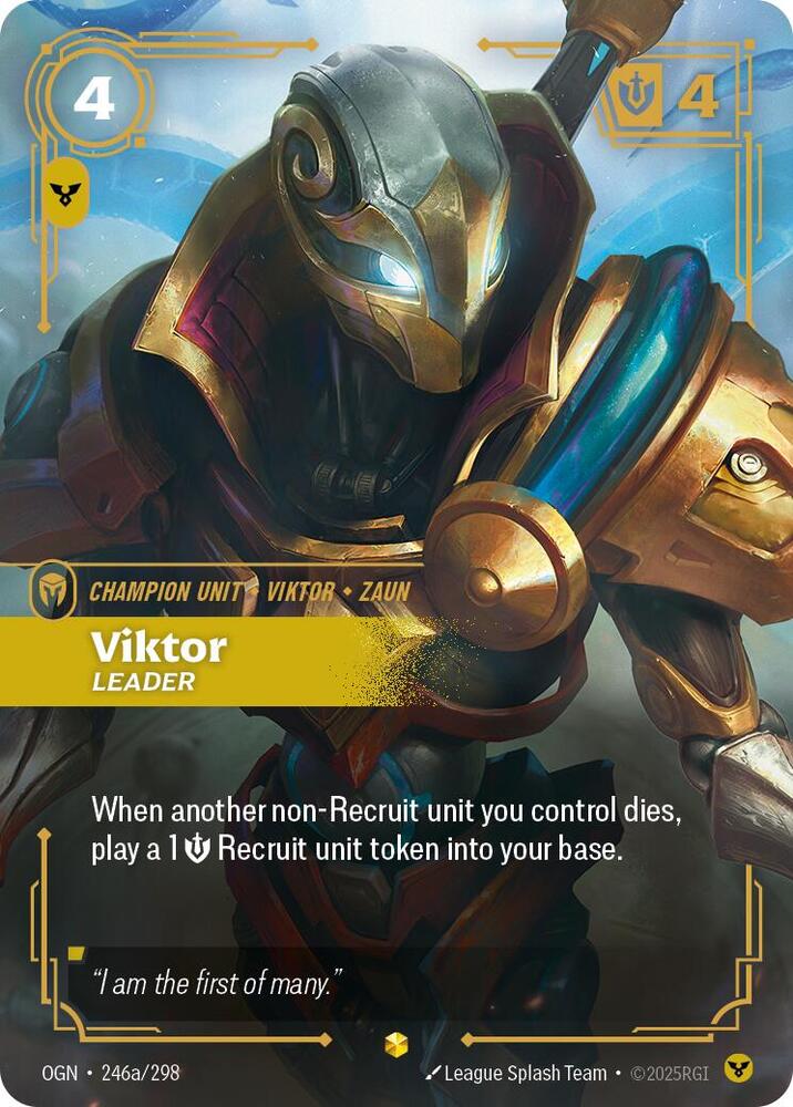 Viktor, Leader (Alternate Art) | Origins #246a/298
