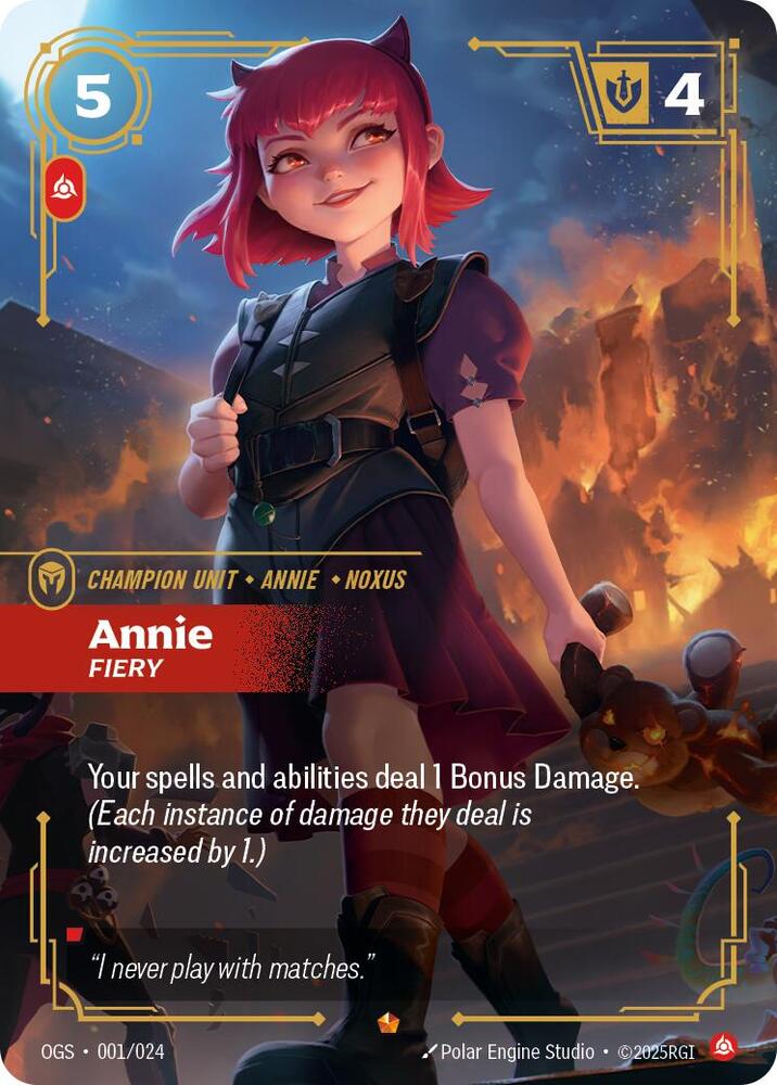 Annie, Fiery | Origins: Proving Grounds #001/024