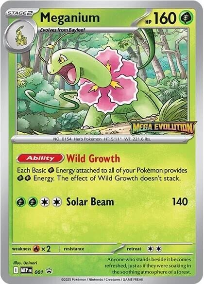 Meganium - 001 | ME: Mega Evolution Promo #001
