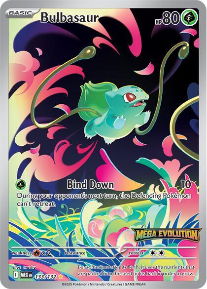 Bulbasaur - 133/132 (Mega Evolution Stamped) | Miscellaneous Cards & Products #133/132