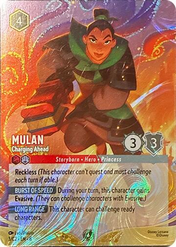 Mulan - Charging Ahead (Foil) | Disney Lorcana Promo Cards #3