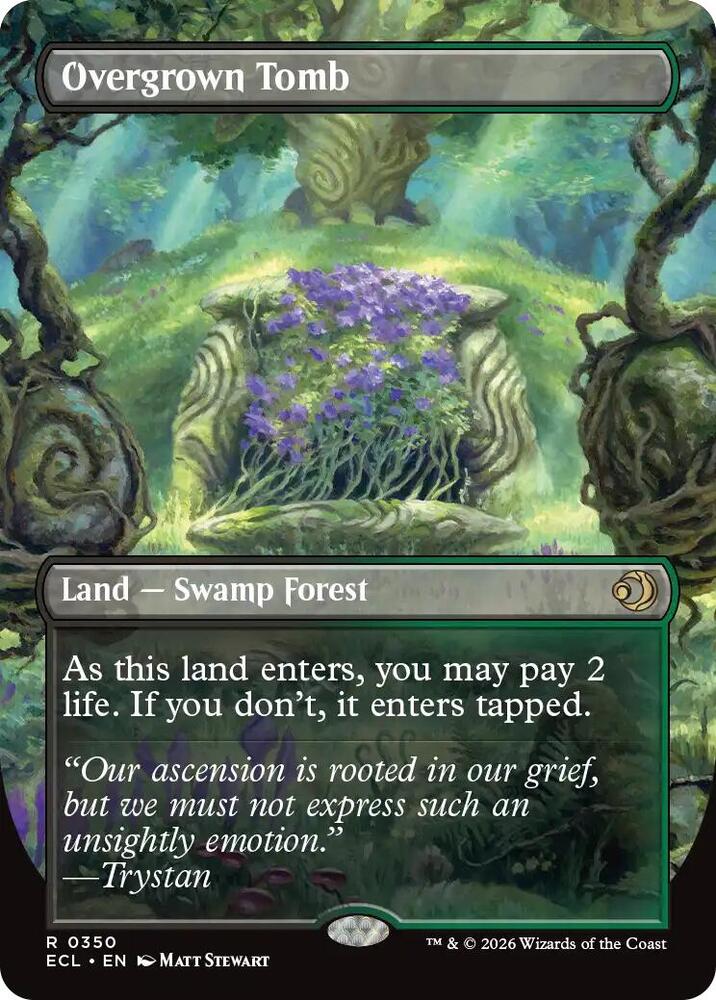 Overgrown Tomb (Borderless) | Lorwyn Eclipsed #350