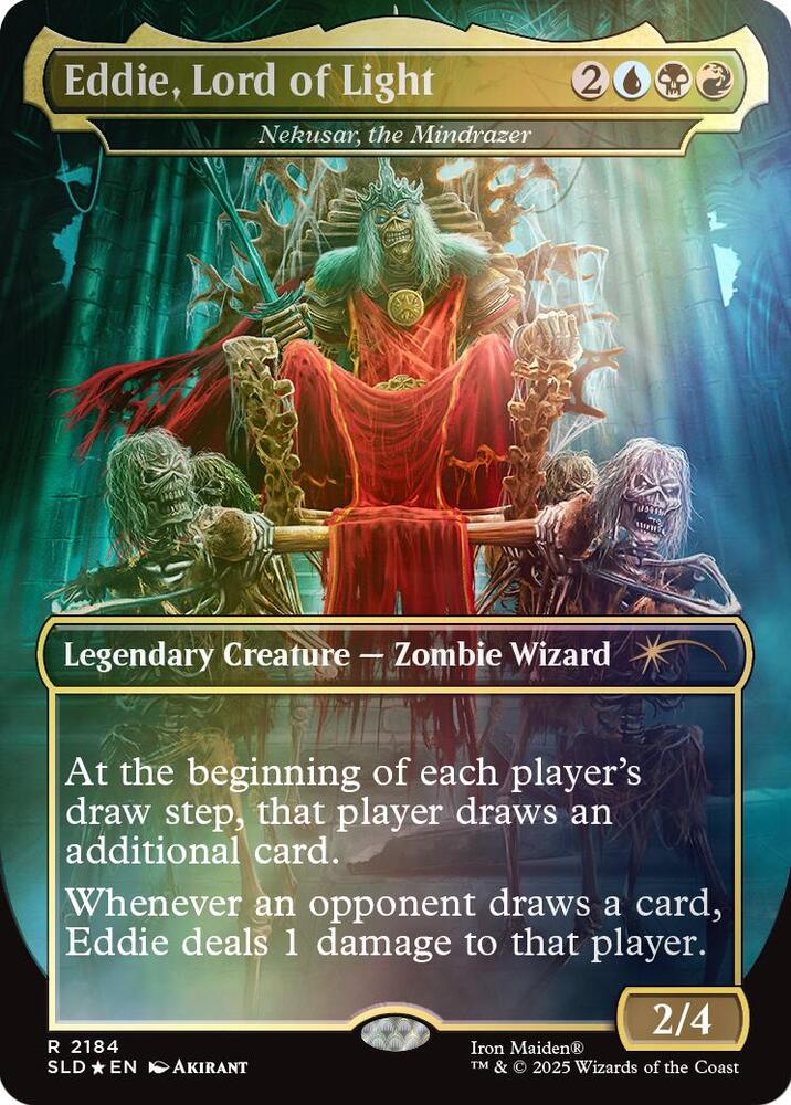 Eddie, Lord of Light - Nekusar, the Mindrazer (Rainbow Foil) | Secret Lair Drop Series #2184