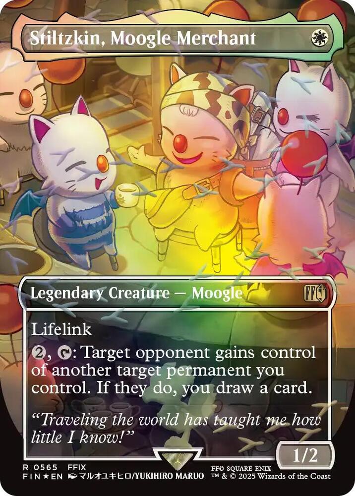 Stiltzkin, Moogle Merchant (Borderless) (Chocobo Track Foil) | FINAL FANTASY #565