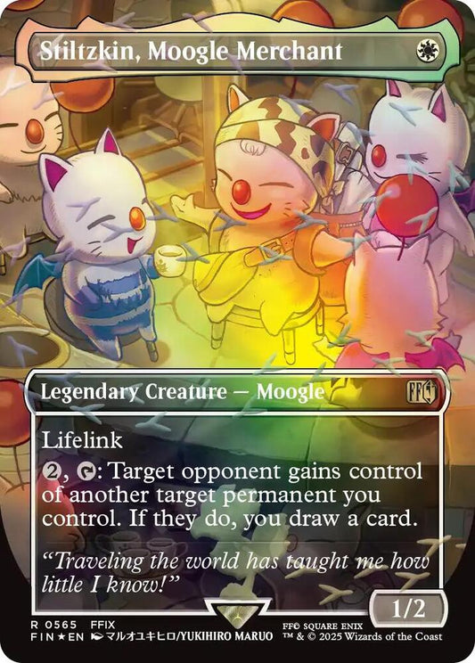 Stiltzkin, Moogle Merchant (Borderless) (Chocobo Track Foil) | FINAL FANTASY #565