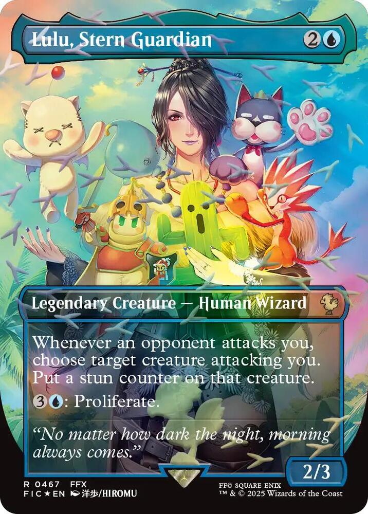 Lulu, Stern Guardian (Borderless) (Chocobo Track Foil) | Commander: FINAL FANTASY #467