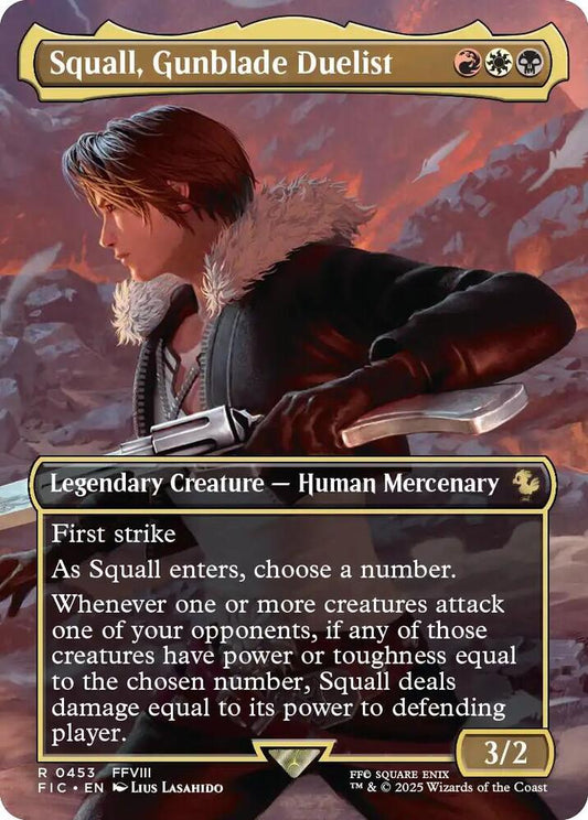 Squall, Gunblade Duelist (Borderless) | Commander: FINAL FANTASY #453