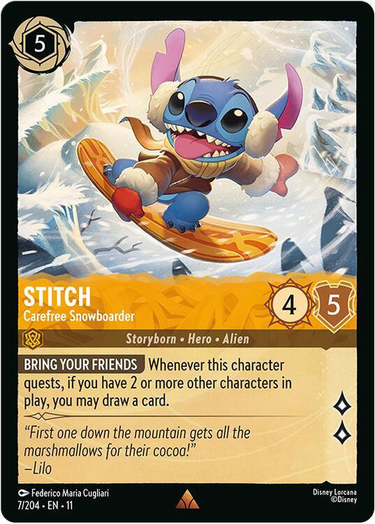 Stitch - Carefree Snowboarder | Winterspell #7/204