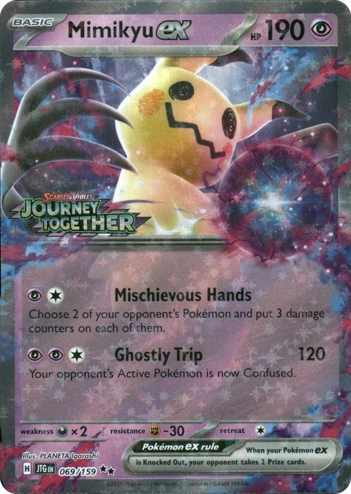 Mimikyu ex (Journey Together Stamped) | Miscellaneous Cards & Products #069/159