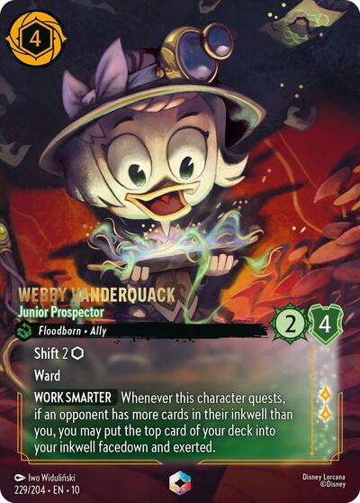 Webby Vanderquack - Junior Prospector (Enchanted) (Enchanted) | Whispers in the Well #229/204