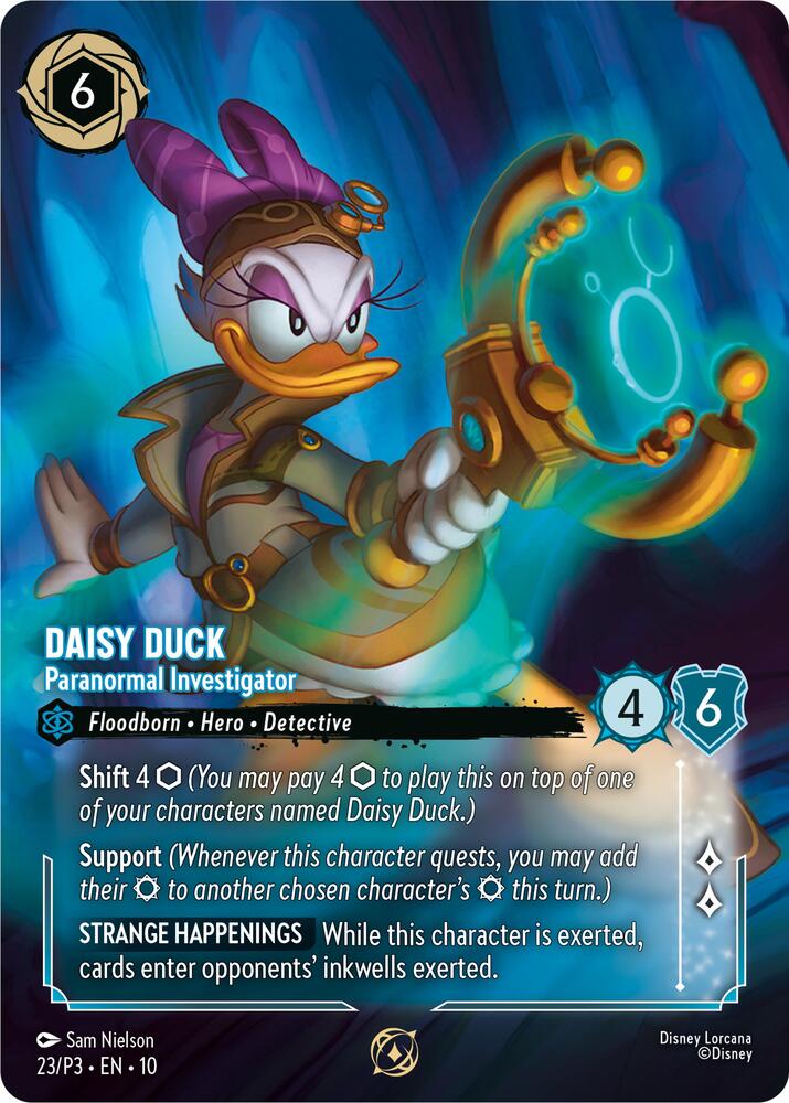 Daisy Duck - Paranormal Investigator (Store Championship Participant) | Disney Lorcana Promo Cards #23