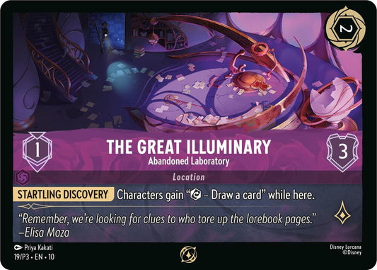 The Great Illuminary - Abandoned Laboratory | Disney Lorcana Promo Cards #19