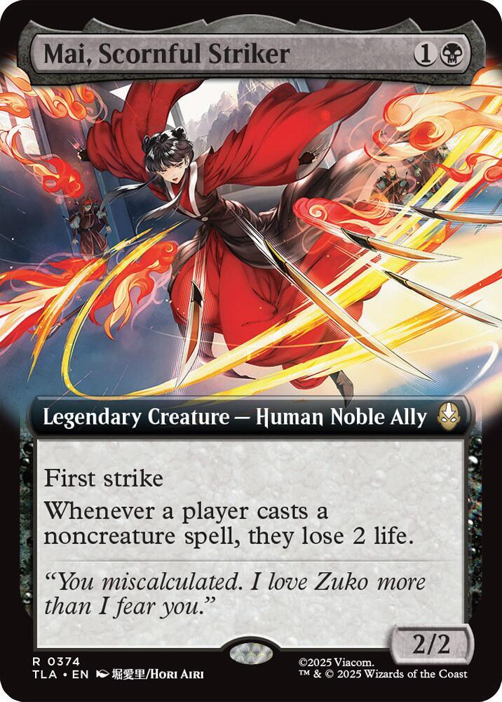 Mai, Scornful Striker (Extended Art) | Avatar: The Last Airbender #374