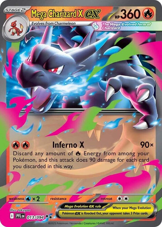 Mega Charizard X ex - 013/094 | ME02: Phantasmal Flames #013/094