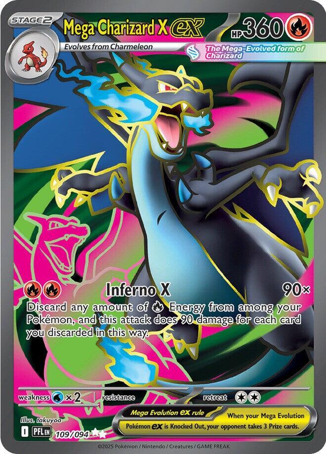 Mega Charizard X ex - 109/094 | ME02: Phantasmal Flames #109/094