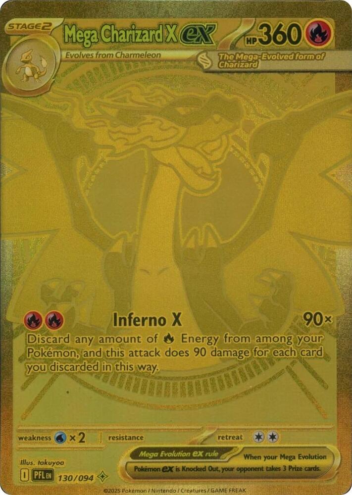 Mega Charizard X ex - 130/094 | ME02: Phantasmal Flames #130/094