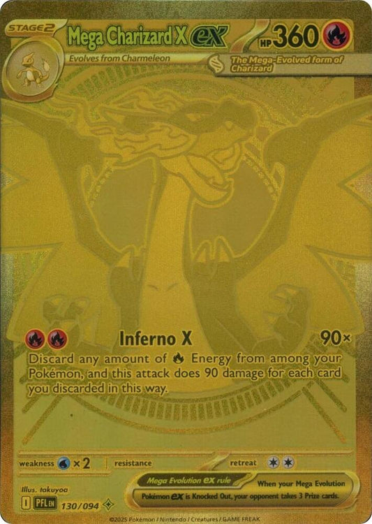 Mega Charizard X ex - 130/094 | ME02: Phantasmal Flames #130/094