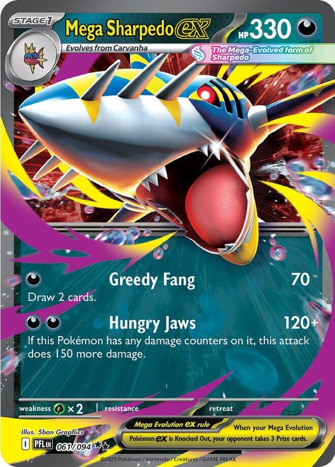 Mega Sharpedo ex - 061/094 | ME02: Phantasmal Flames #061/094