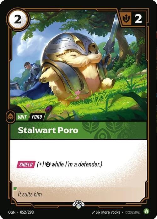 Stalwart Poro | Riftbound Organized Play Promotional Cards #052/298