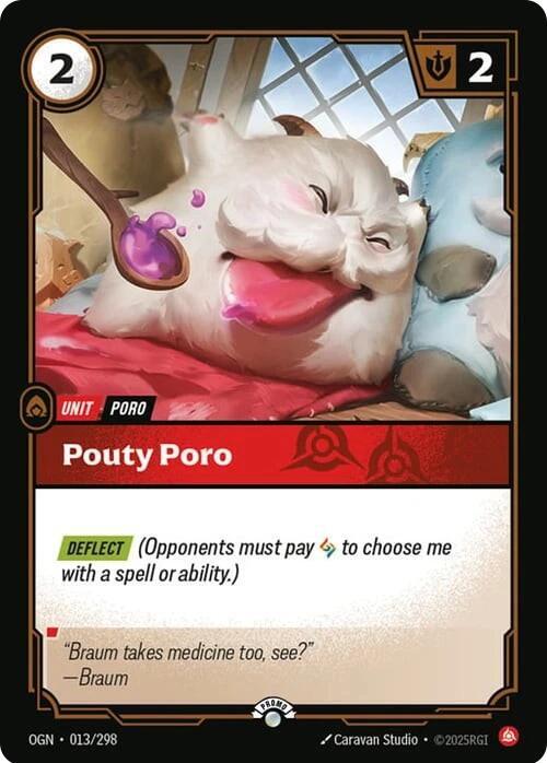 Pouty Poro | Riftbound Organized Play Promotional Cards #013/298