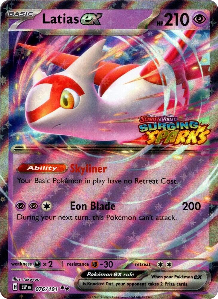 Latias ex (Surging Sparks) | Miscellaneous Cards & Products #076/191