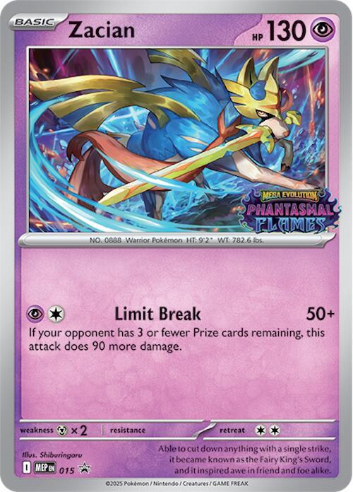 Zacian (Prerelease) | ME: Mega Evolution Promo #015