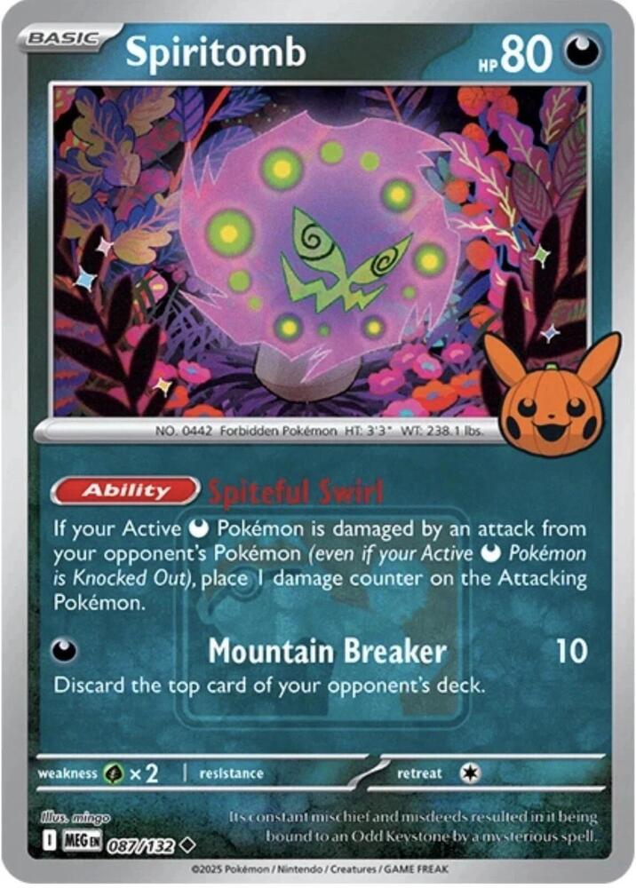 Spiritomb (Trick or Trade Stamped) | League & Championship Cards #087/132