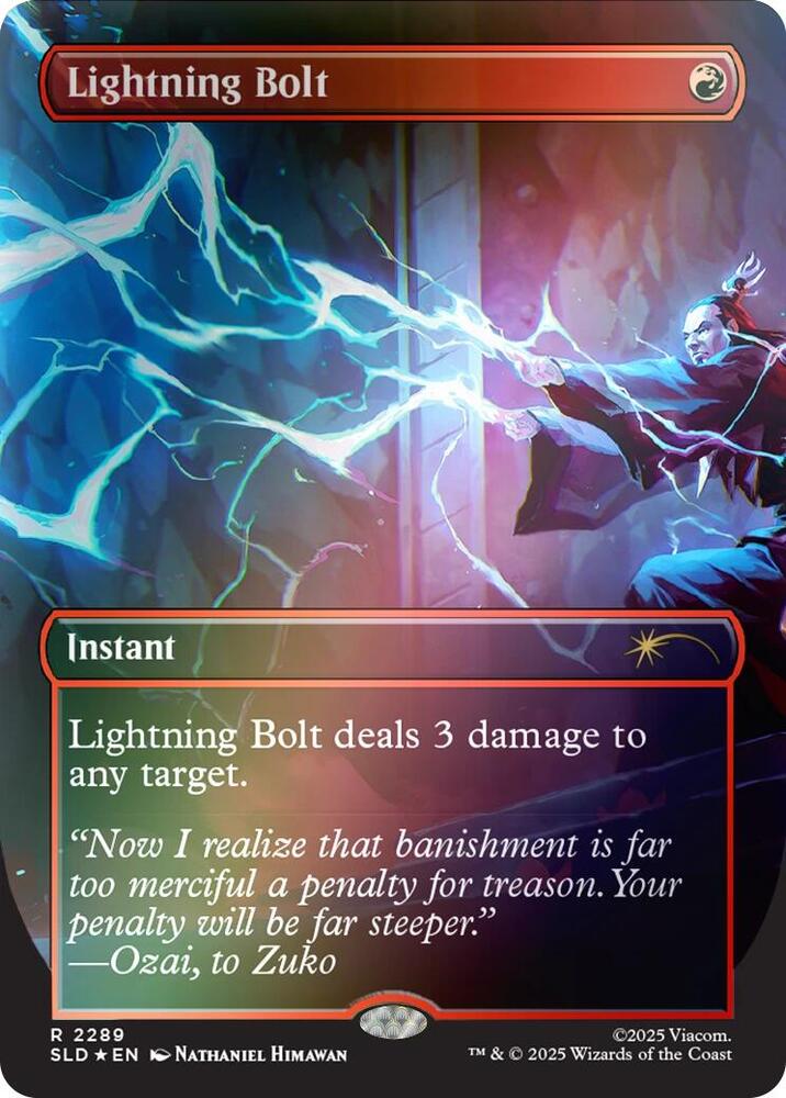 Lightning Bolt (2289) (Rainbow Foil) | Secret Lair Drop Series #2289