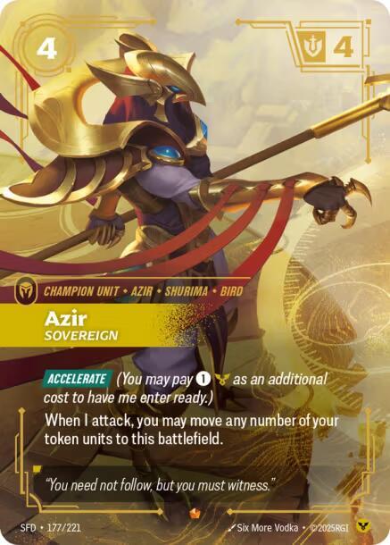 Azir - Sovereign | Spiritforged #177/221