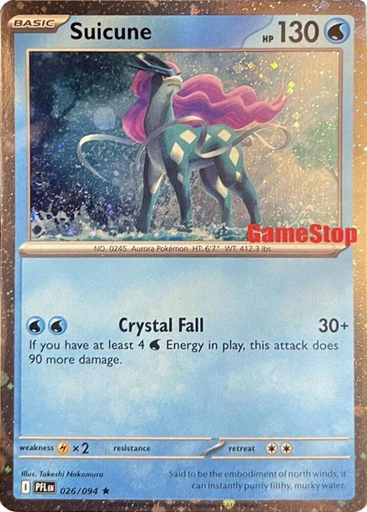 Suicune (Cosmos Holo) (Gamestop Exclusive) | Miscellaneous Cards & Products #026/094