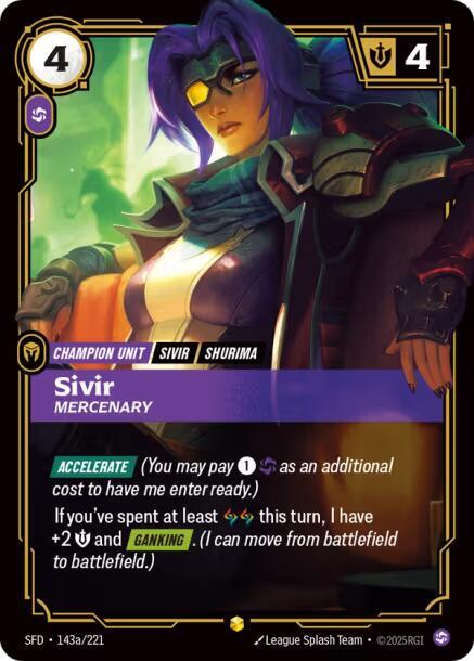 Sivir, Mercenary (Alternate Art) | Spiritforged #143a/221