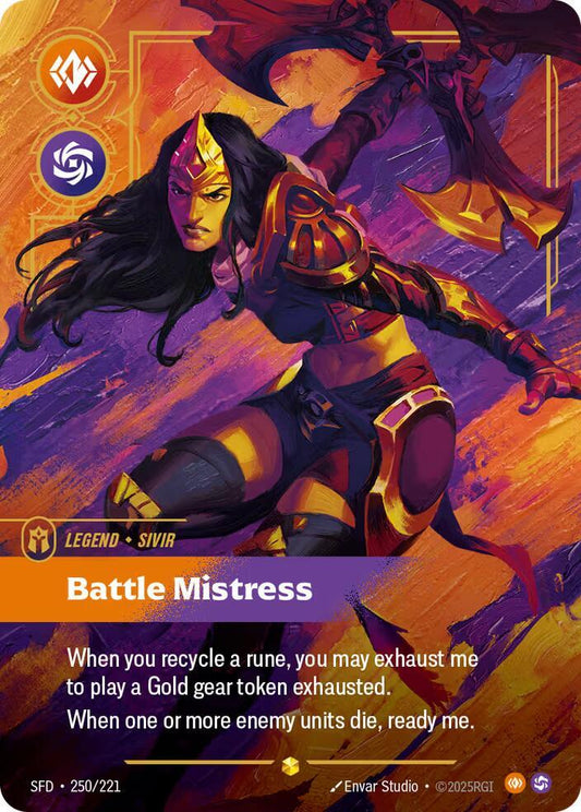 Sivir - Battle Mistress (Overnumbered) | Spiritforged #250/221