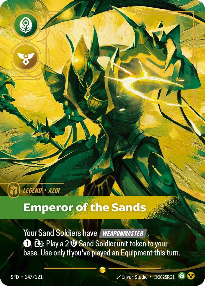 Azir - Emperor of the Sands (Overnumbered) | Spiritforged #247/221