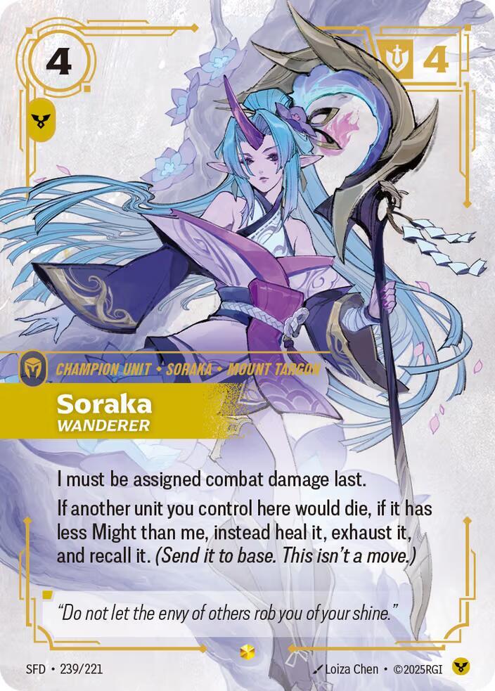 Soraka, Wanderer (Overnumbered) | Spiritforged #239/221
