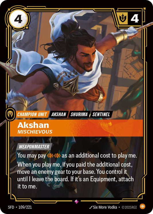 Akshan - Mischievous | Spiritforged #109/221