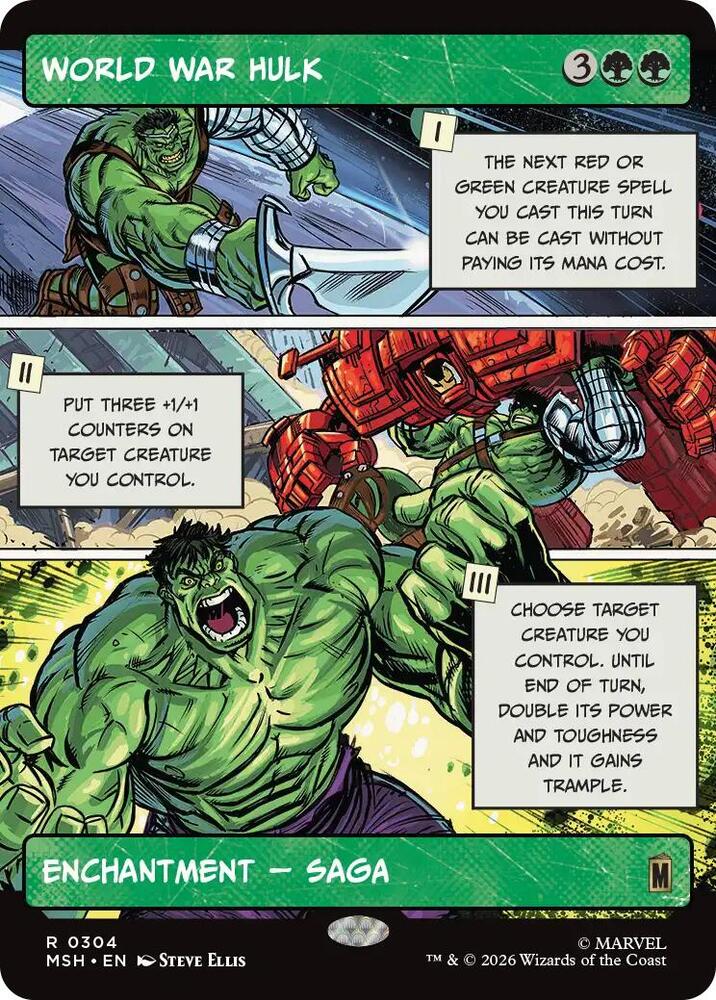 World War Hulk (Borderless) | Marvel Super Heroes #304