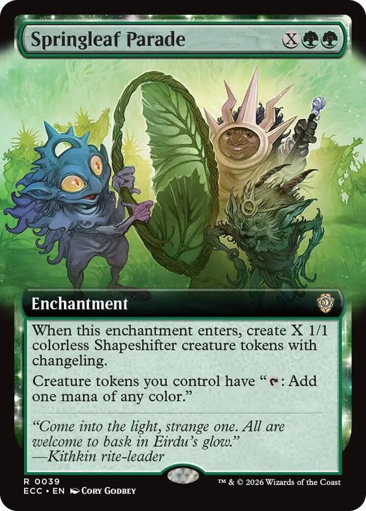 Springleaf Parade (Extended Art) | Commander: Lorwyn Eclipsed #39
