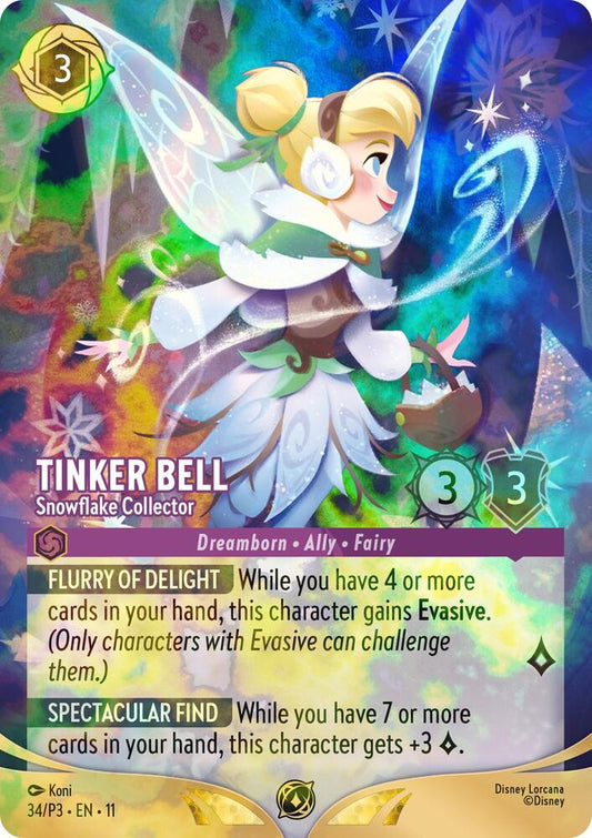 Tinker Bell - Snowflake Collector (Store Championship) | Disney Lorcana Promo Cards #34