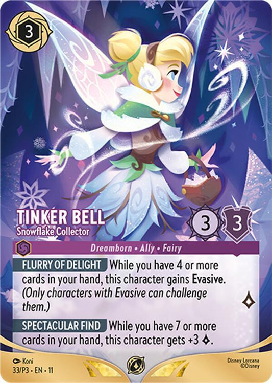 Tinker Bell - Snowflake Collector (Store Championship Participant) | Disney Lorcana Promo Cards #33