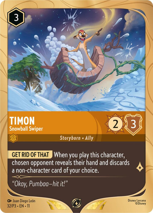 Timon - Snowball Swiper | Disney Lorcana Promo Cards #32