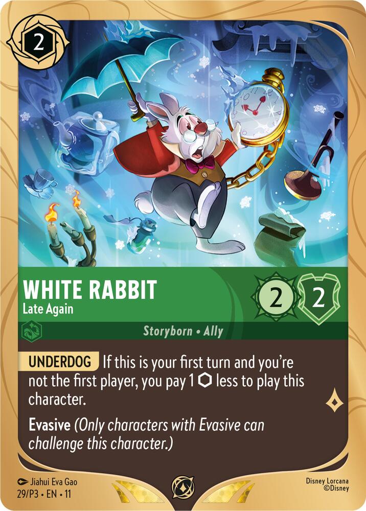 White Rabbit - Late Again | Disney Lorcana Promo Cards #29