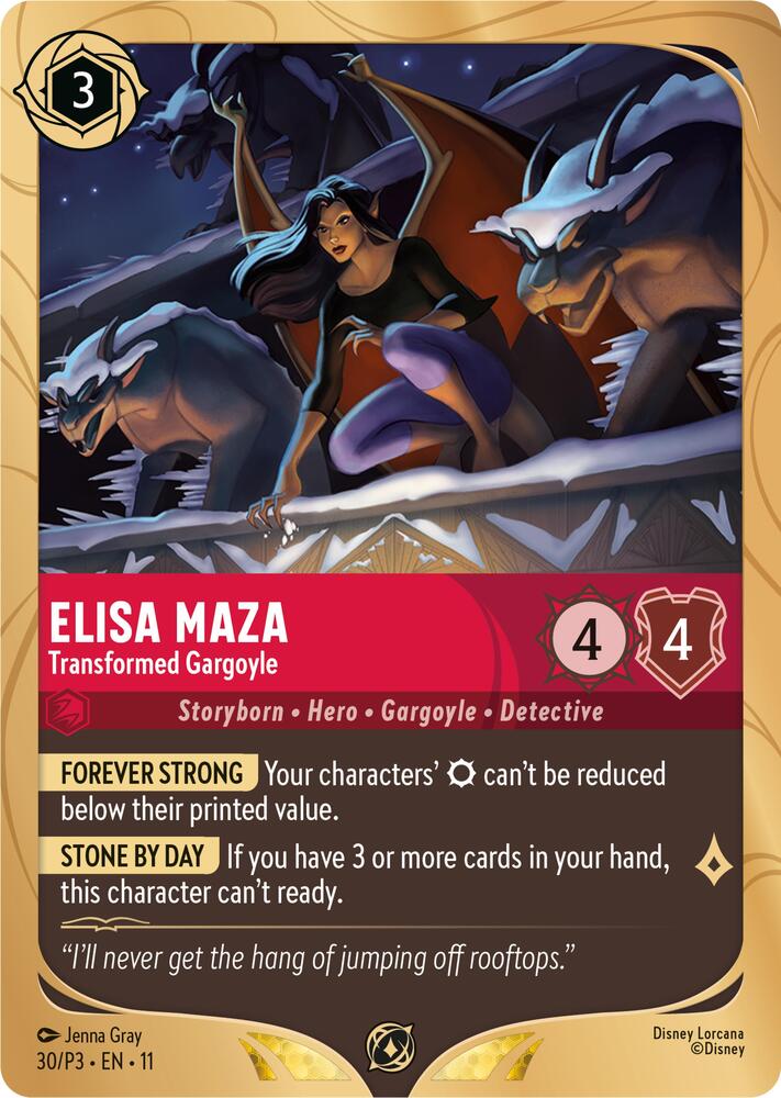 Elisa Maza - Transformed Gargoyle | Disney Lorcana Promo Cards #30